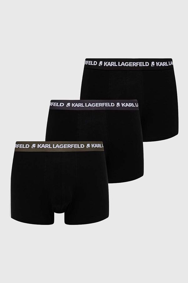 Karl Lagerfeld Bokserice Karl Lagerfeld 3-pack za muškarce, boja: crna