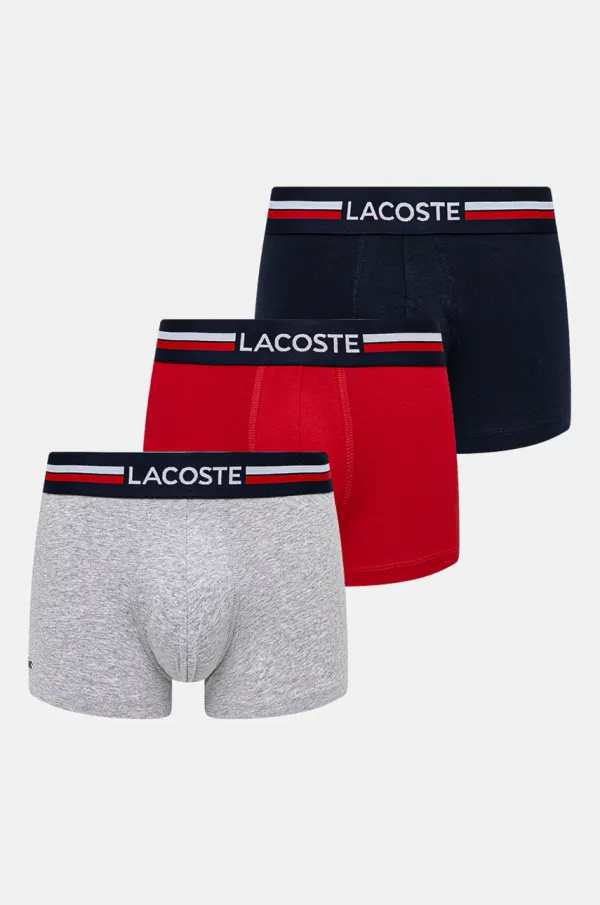 Lacoste Bokserice Lacoste 3-pack za muškarce, boja: tamno plava, 5H2390