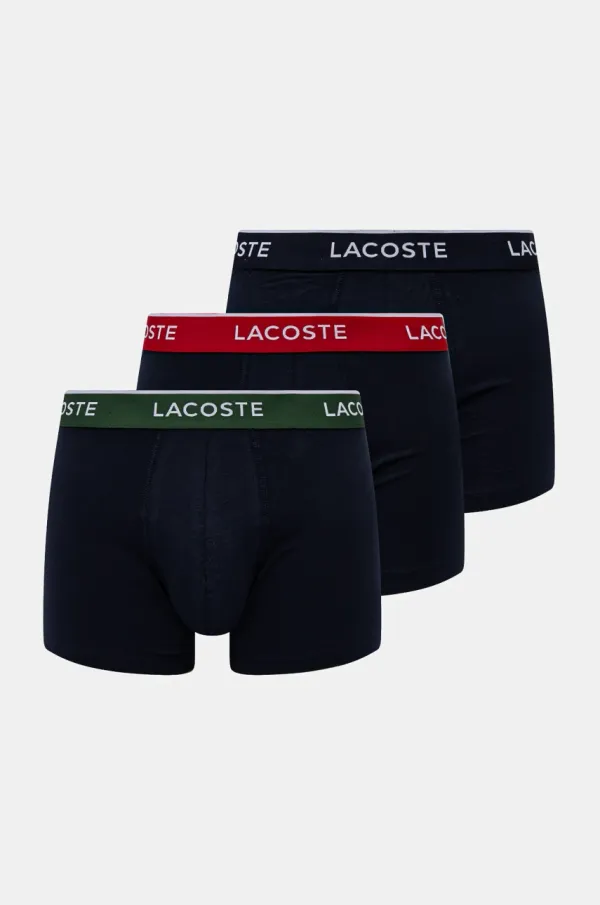 Lacoste Bokserice Lacoste 3-pack za muškarce, boja: tamno plava, 6H3379