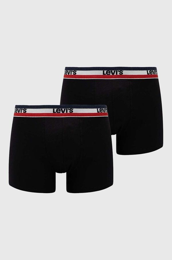 Levi's Bokserice Levi's 2-pack za muškarce, boja: crna, 37149.0804-001