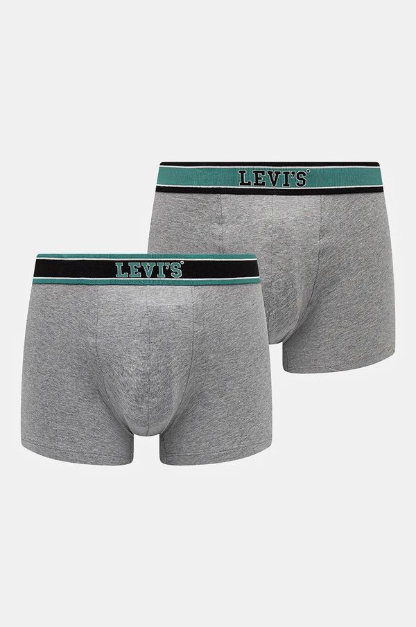 Levi's Bokserice Levi's 2-pack za muškarce, boja: siva, 37149-1019