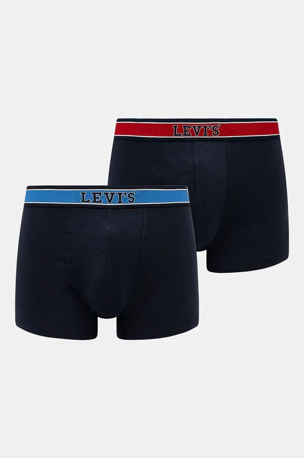 Levi's Bokserice Levi's 2-pack za muškarce, boja: tamno plava, 37149-1018