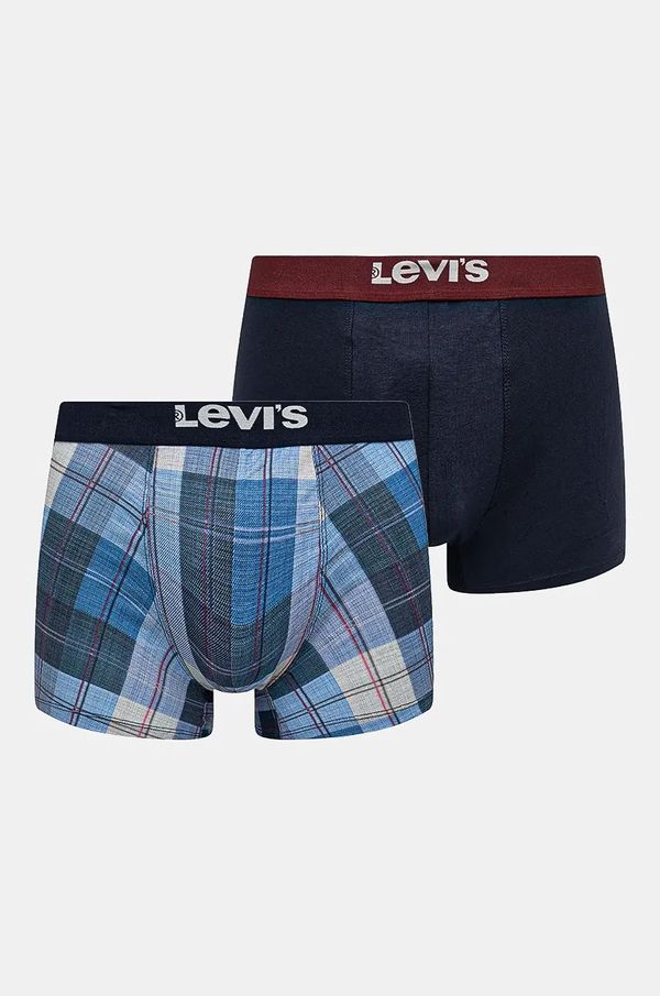 Levi's Bokserice Levi's 2-pack za muškarce, boja: tamno plava, 37149-1022