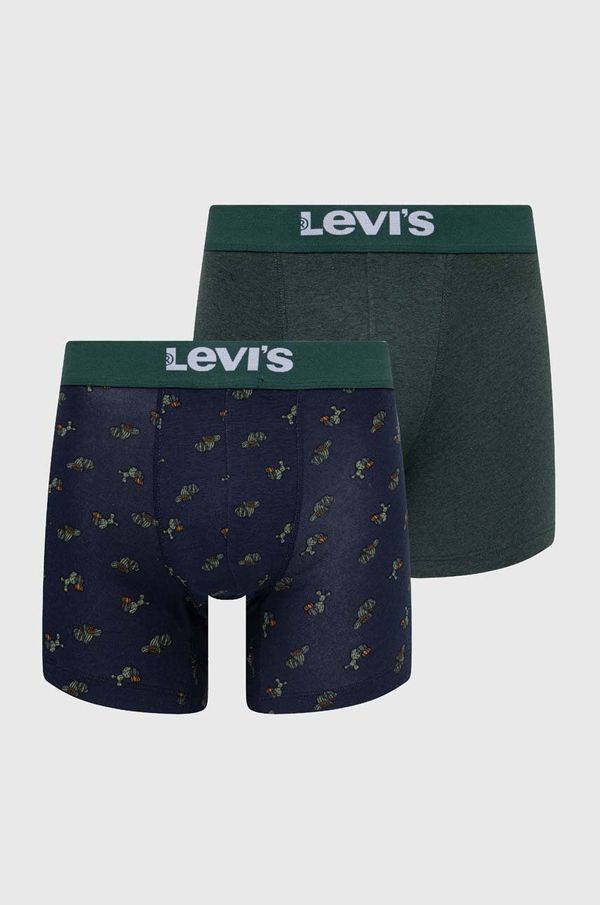 Levi's Bokserice Levi's 2-pack za muškarce, boja: tamno plava