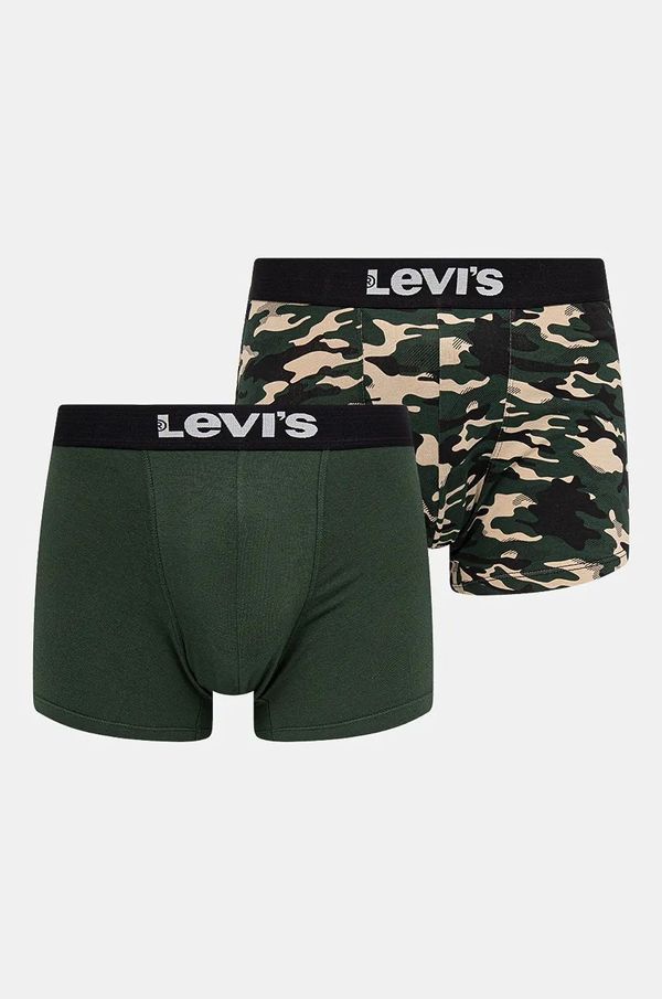 Levi's Bokserice Levi's 2-pack za muškarce, boja: zelena, 37149-1025