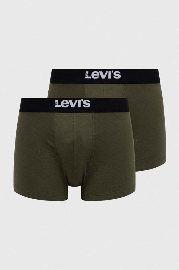 Levi's Bokserice Levi's 2-pack za muškarce, boja: zelena