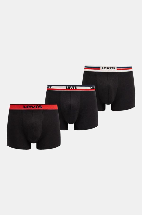 Levi's Bokserice Levi's 3-pack za muškarce, boja: crna, 37149-1036