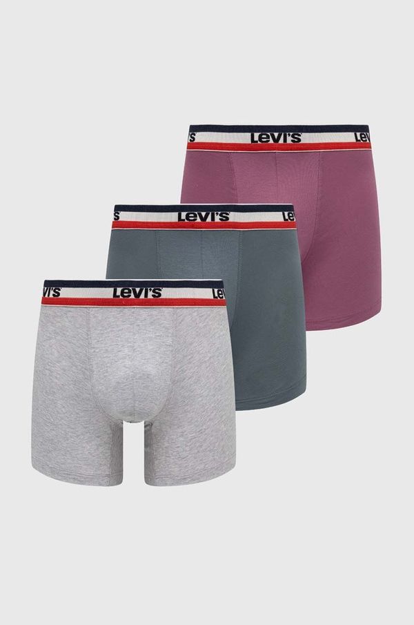 Levi's Bokserice Levi's 3-pack za muškarce, boja: ružičasta