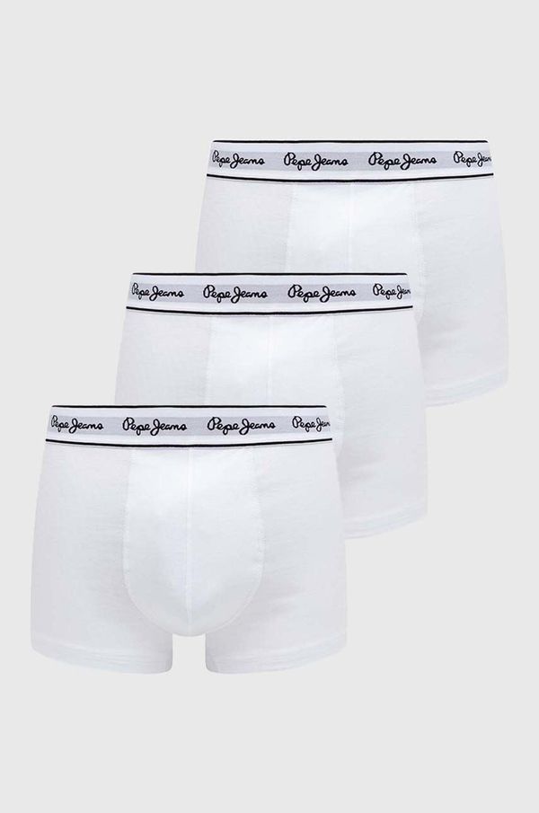Pepe Jeans Bokserice Pepe Jeans 3-pack za muškarce, boja: bijela