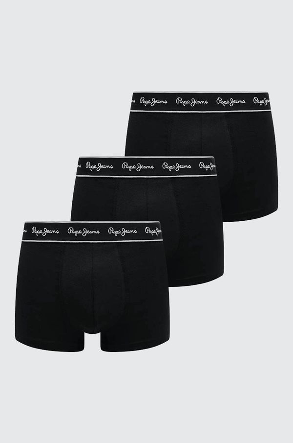 Pepe Jeans Bokserice Pepe Jeans 3-pack za muškarce, boja: crna