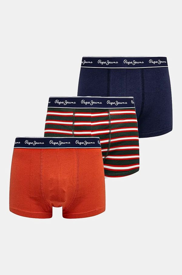 Pepe Jeans Bokserice Pepe Jeans RETRO STPS TK 3-pack za muškarce, boja: tamno plava, PMU11161