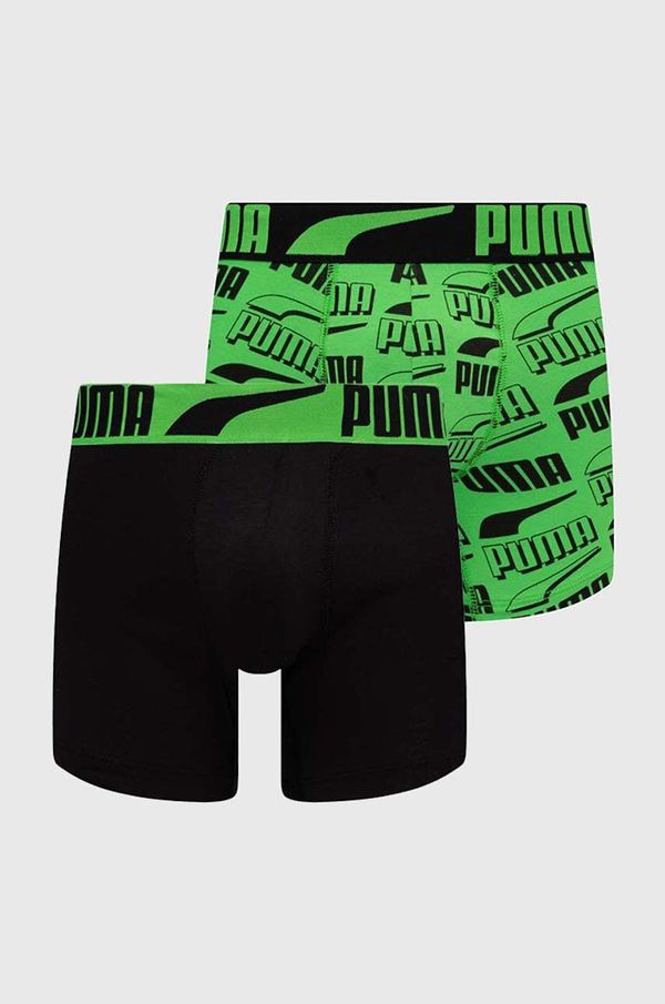 Puma Bokserice Puma 2-pack za muškarce, boja: zelena, 938307