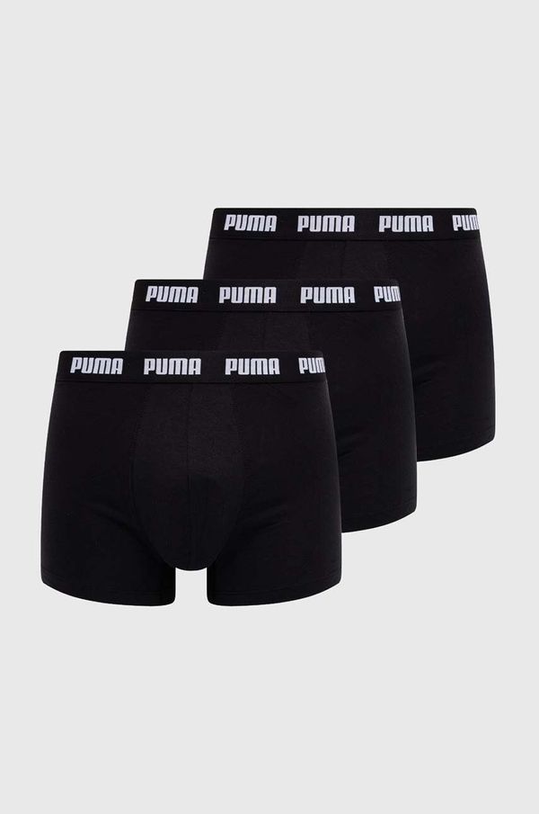 Puma Bokserice Puma 3-pack za muškarce, boja: crna, 938327