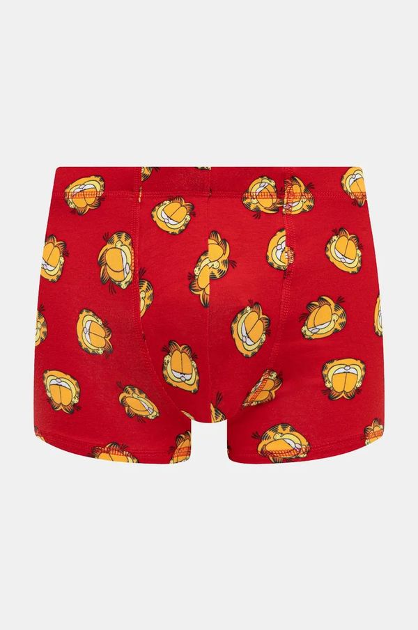United Colors of Benetton Bokserice United Colors of Benetton x GARFIELD za muškarce, boja: crvena, 3VOU2X018