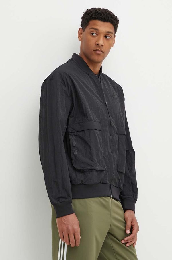 adidas Bomber jakna adidas City Escape za muškarce, boja: crna, za prijelazno razdoblje, IY1505