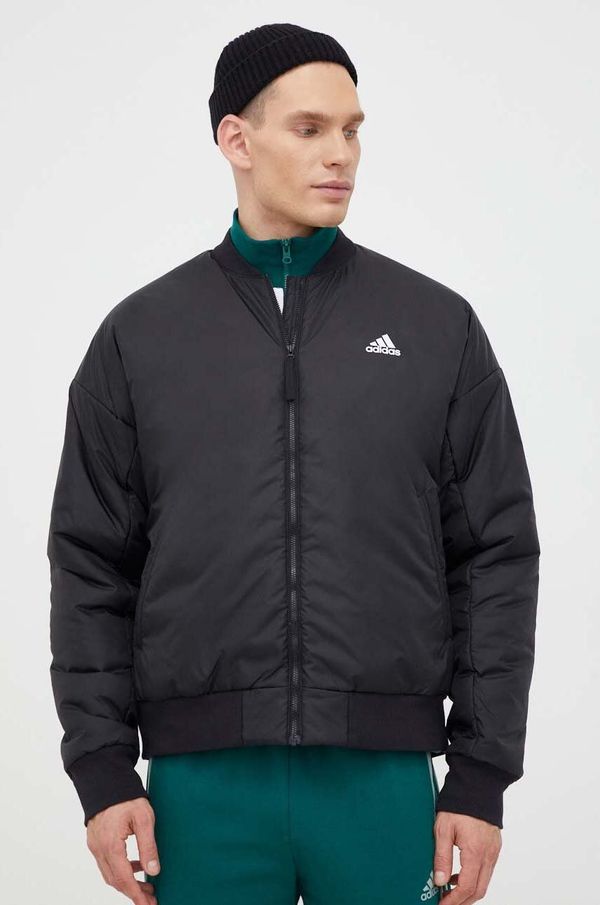 adidas Bomber jakna adidas za muškarce, boja: crna, prijelazno razdoblje