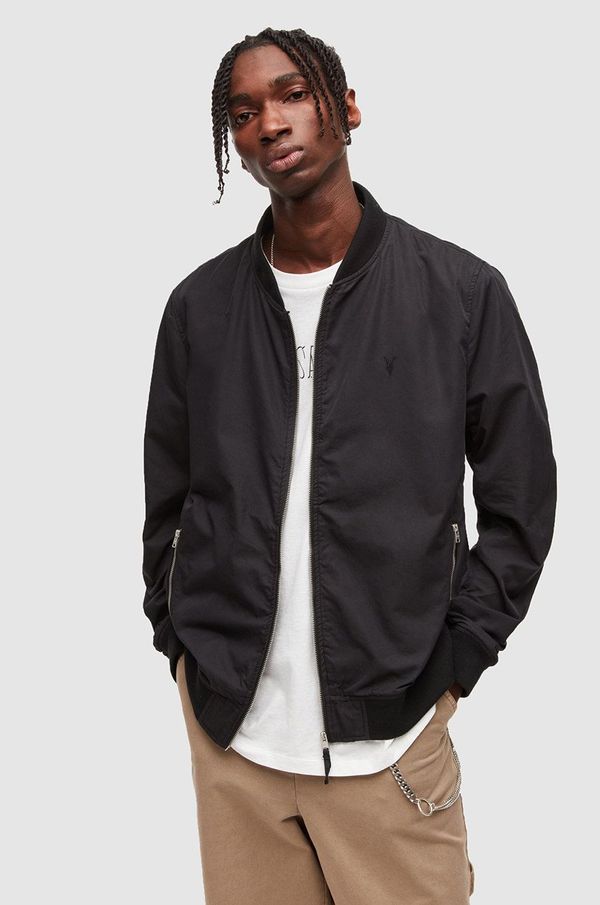 AllSaints Bomber jakna AllSaints za muškarce, boja: crna