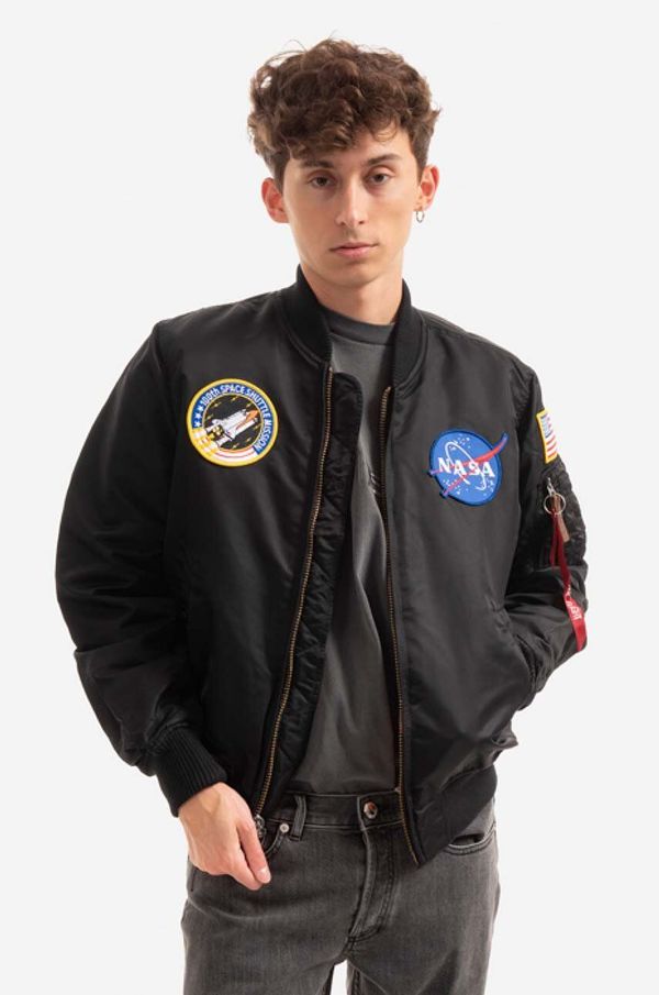 Alpha Industries Bomber jakna Alpha Industries MA-1 NASA za muškarce, boja: crna, za prijelazno razdoblje, 166107.03-black