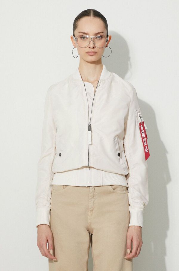 Alpha Industries Bomber jakna Alpha Industries MA-1 TT Wmn za žene, boja: bež, za prijelazno razdoblje, 141041.578-white