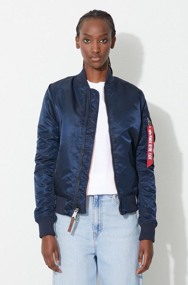 Alpha Industries Bomber jakna Alpha Industries MA-1 VF 59 za žene, boja: tamno plava, za prijelazno razdoblje, 133009.07-navy