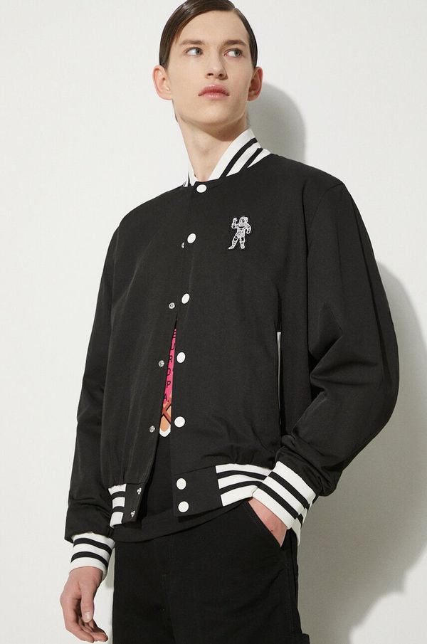 Billionaire Boys Club Bomber jakna Billionaire Boys Club Arch Logo Lightweight Varsity za muškarce, boja: crna, za prijelazno razdoblje, B24201