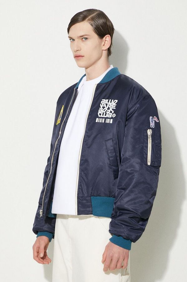 Billionaire Boys Club Bomber jakna Billionaire Boys Club Outerbanks Bomber za muškarce, boja: tamno plava, za prijelazno razdoblje, B24202