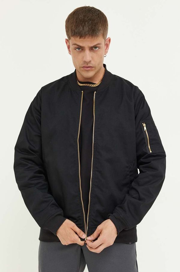 Dickies Bomber jakna Dickies za muškarce, boja: crna, za prijelazno razdoblje