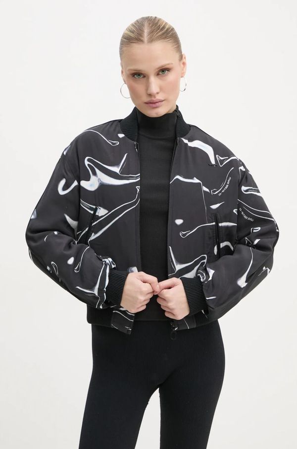 G-Star Raw Bomber jakna G-Star Raw za žene, boja: crna, za prijelazno razdoblje, D25282-D725