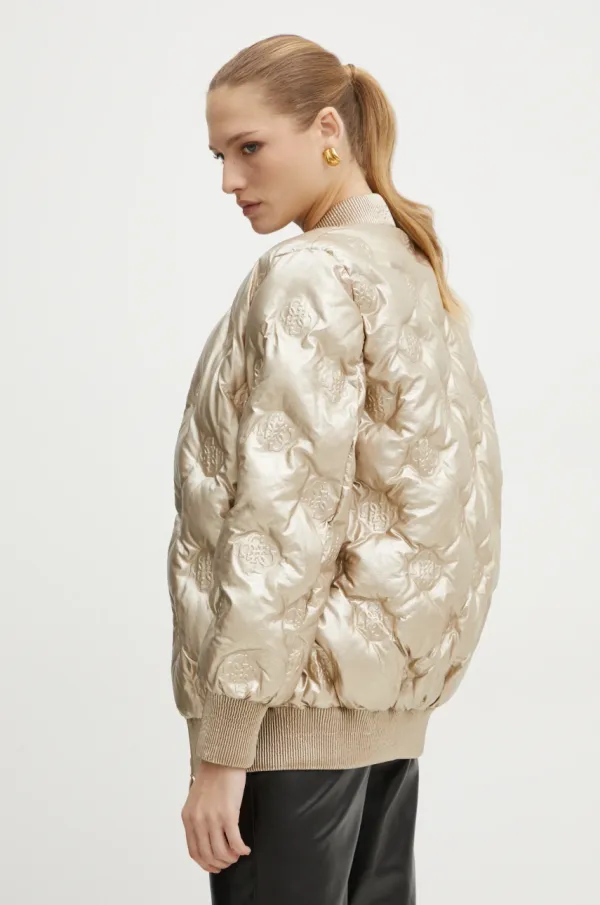 Guess Bomber jakna Guess MARIANNE za žene, boja: zlatna, za zimu, W4BL60 WGB20