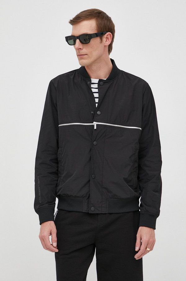 Karl Lagerfeld Bomber jakna Karl Lagerfeld boja: crna, za prijelazno razdoblje, 521504.505002