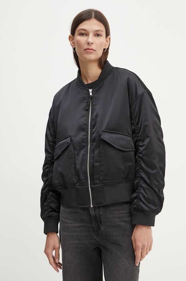 Levi's Bomber jakna Levi's za žene, boja: crna, za prijelazno razdoblje, A7262