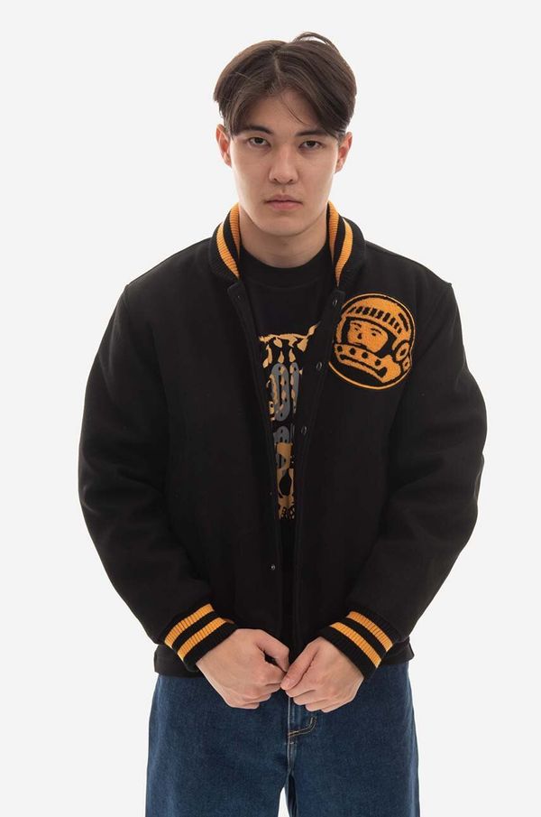 Billionaire Boys Club Bomber jakna s primjesom vune Billionaire Boys Club Astro Varsity Jacket boja: crna, za prijelazno razdoblje, B22301-BROWN