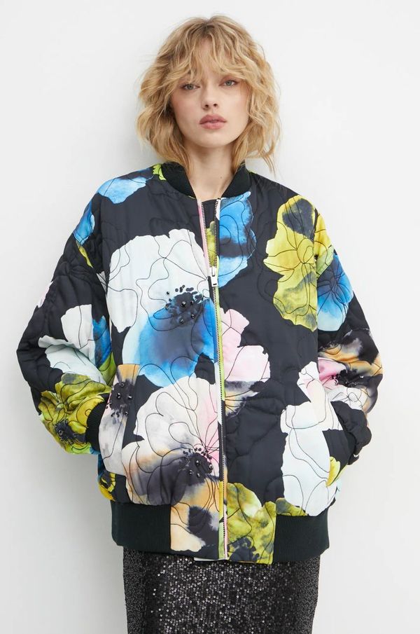 Stine Goya Bomber jakna Stine Goya za žene, boja: crna, za prijelazno razdoblje, oversize, SG-PS25-J011-2317