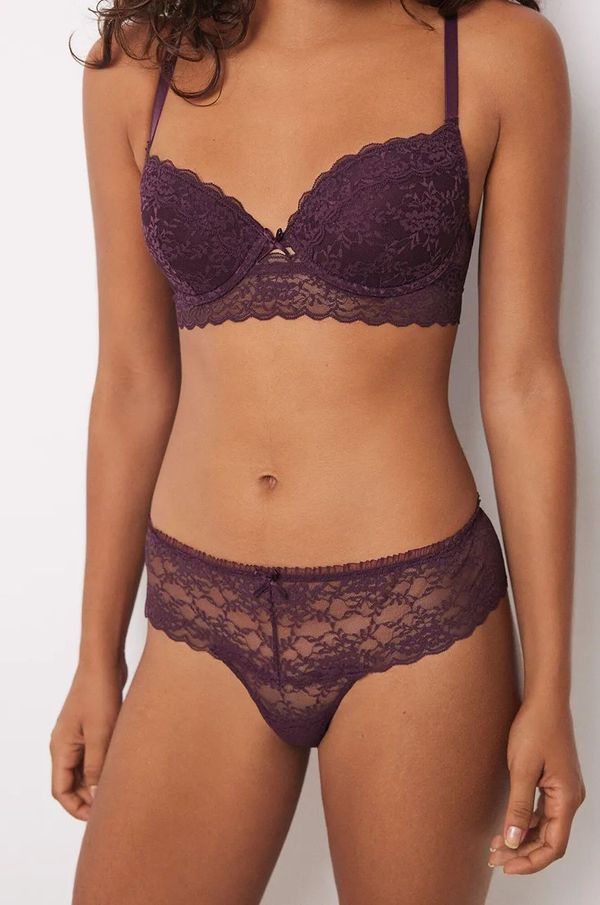 women'secret Brazilke women'secret DITSY HELANKAS boja: bordo, od čipke, 4988448