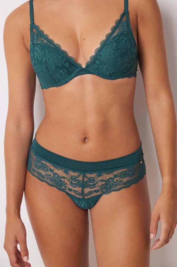 women'secret Brazilke women'secret FEMININE TRENDY boja: zelena, od čipke, 4218733