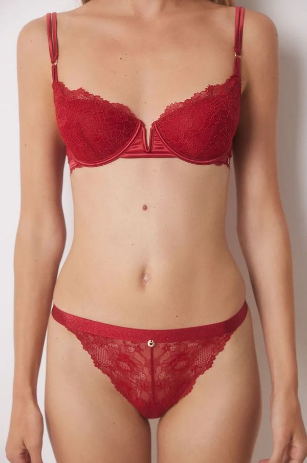 women'secret Brazilke women'secret RED XMAS LA VECINA RUBIA boja: crvena, od čipke, 5358628