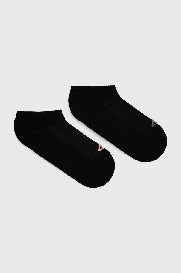 4F Čarape 4F 2-pack za žene, boja: crna