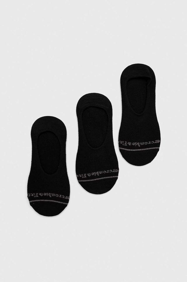 Abercrombie & Fitch Čarape Abercrombie & Fitch 3-pack za muškarce, boja: crna