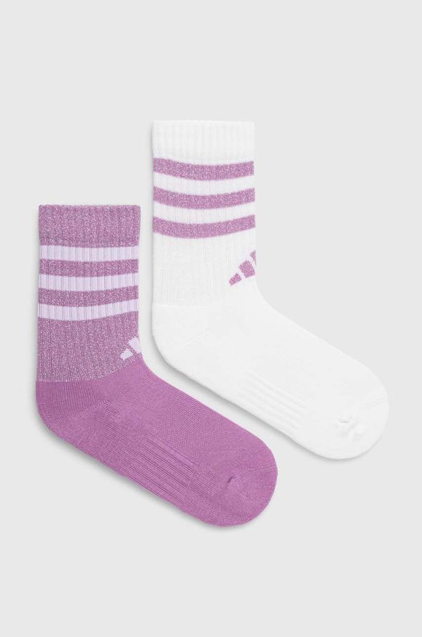 adidas Čarape adidas Essentials 2-pack za žene, boja: ljubičasta, IW5544