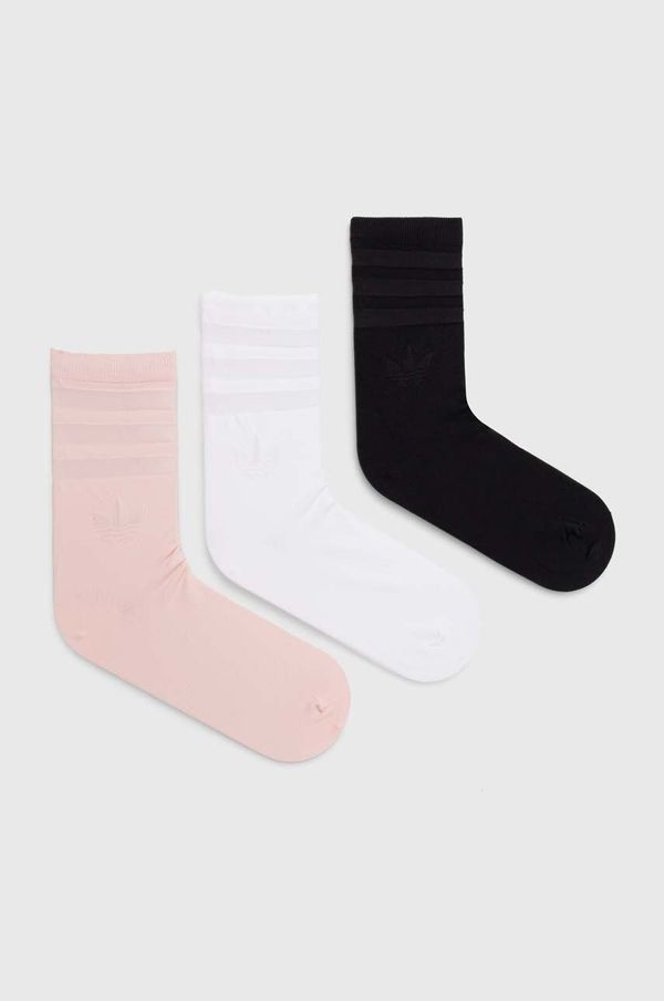 adidas Originals Čarape adidas Originals 3-pack za žene, boja: crna, IW8614