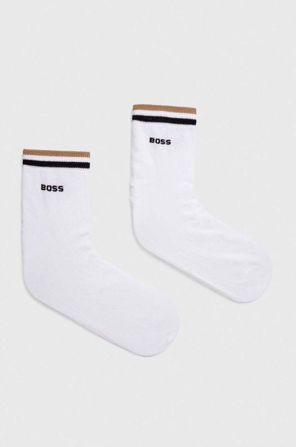 Boss Čarape BOSS 2-pack za muškarce, boja: bijela, 50491195