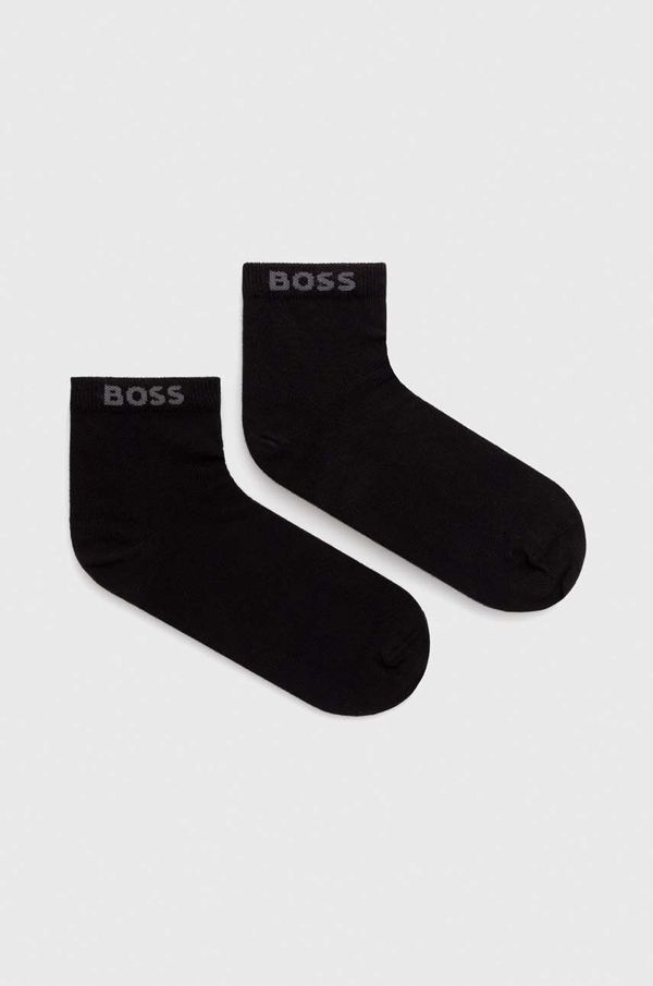Boss Čarape BOSS 2-pack za muškarce, boja: crna, 50491208