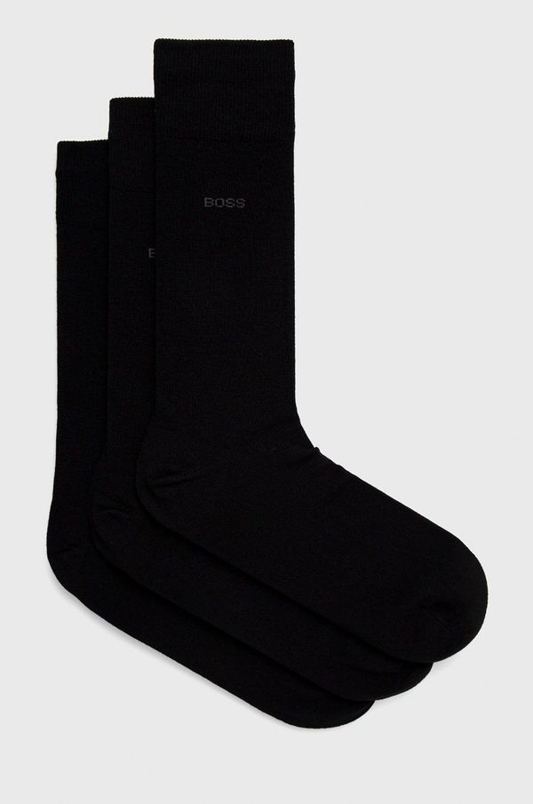 Boss Čarape BOSS (3-pack) za muškarce, boja: crna