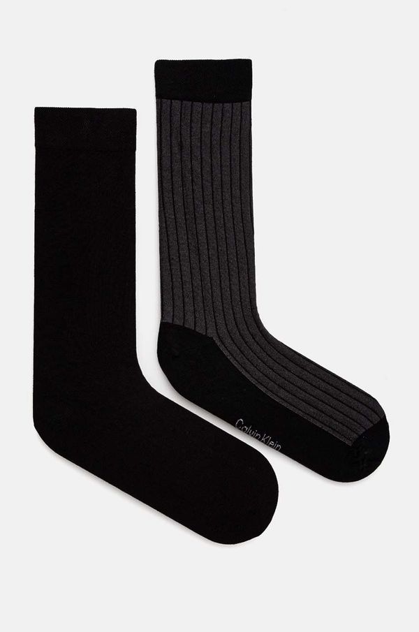 Calvin Klein Čarape Calvin Klein 2-pack za muškarce, boja: crna, 701229437