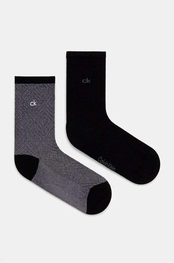 Calvin Klein Čarape Calvin Klein 2-pack za žene, boja: crna, 701230617