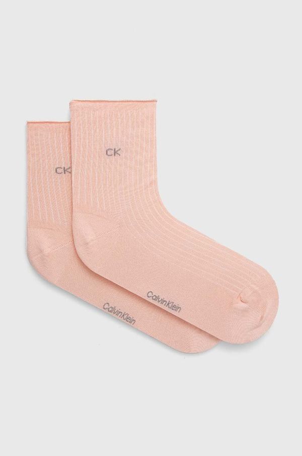 Calvin Klein Čarape Calvin Klein 2-pack za žene, boja: ružičasta