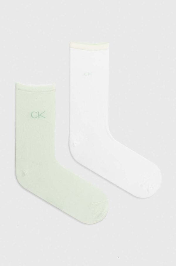 Calvin Klein Čarape Calvin Klein 2-pack za žene, boja: zelena, 701228101