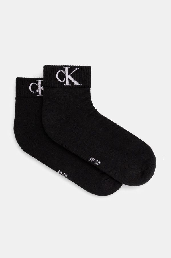 Calvin Klein Jeans Čarape Calvin Klein Jeans 2-pack za muškarce, boja: crna, 701228805