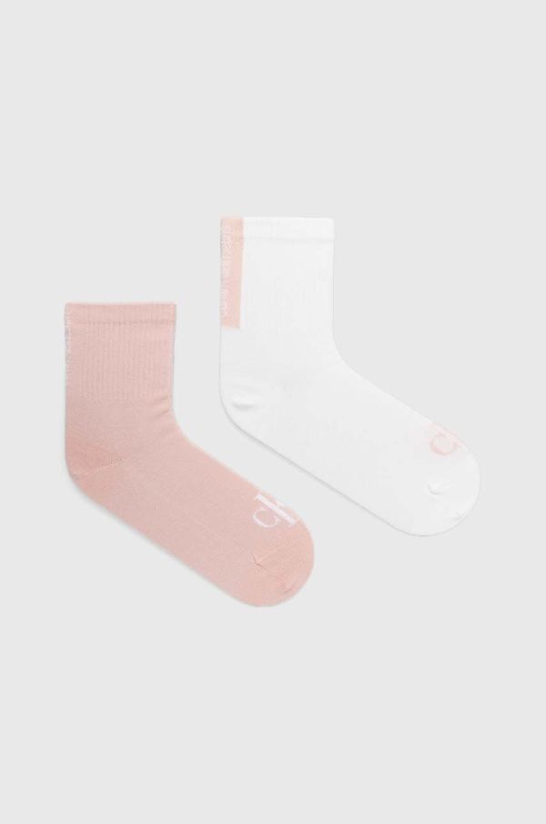 Calvin Klein Jeans Čarape Calvin Klein Jeans 2-pack za žene, boja: ružičasta, 701226666