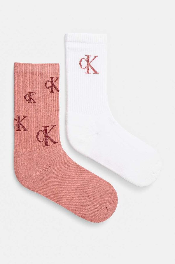 Calvin Klein Jeans Čarape Calvin Klein Jeans 2-pack za žene, boja: ružičasta, 701229465